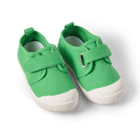 Toddler canvas shoes - green (size 25)