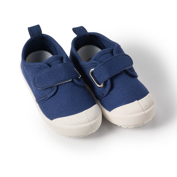 Toddler canvas shoes - blue (size 24)